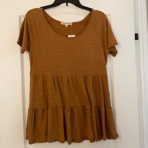 Above and Beyond brand peplum top